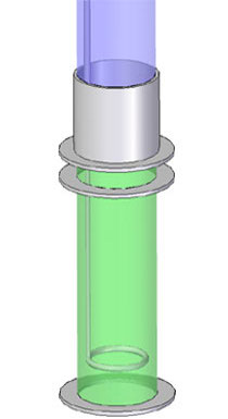 Simplified geometry of strainer