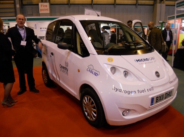 Fuel cell powered Microcab at the Advanced Engineering UK 2013