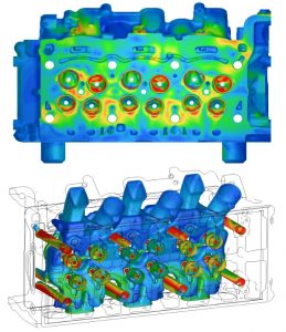 A CFD engineering UK project: cylinder head casting vacuum cleaning