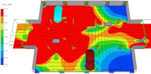 Car park ventilation CFD simulation