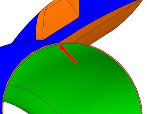 Location where pylon and nacelle may not fit perfectly in the CRM