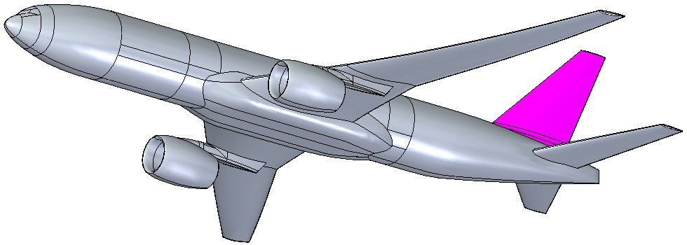 Life-size CRM assembled for aircraft aerodynamic load calculation