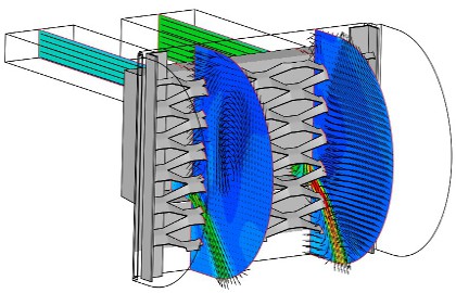 Bespoke louvre pressure loss CFD simulation