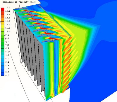 Louvre aerodynamic performance analysis is one of the building CFD applications