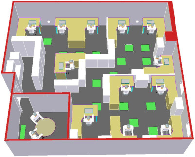 Layout of the engineering office
