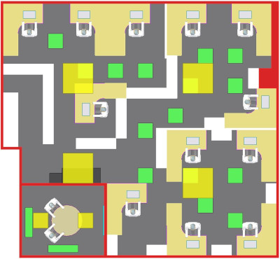 Layout of high level extracts in yellow