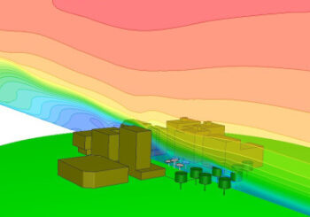 Solar Heating and Wind Cooling Simulation in London and in Dubai